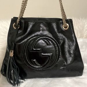 Gucci Patent Soho Tote